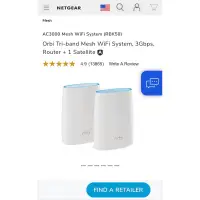 在飛比找蝦皮購物優惠-NETGEAR AC3000 Mesh WiFi Syste