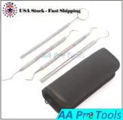 4 Dental Kit Tooth Scraper Mirror Scale Set Tartar Calculus Plaque Remover PR363