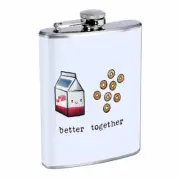 Better Together Em22 Flask 8oz Stainless Steel Hip Drinking Whiskey