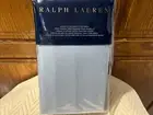 NEW Ralph Lauren Blue Queen FITTED Sheet 464 Solid Percale Cotton