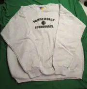 NWT Champion Mens Vanderbilt Commodores Basketball Crew Neck Sweatshirt Gray LG