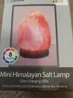 Himalayan Salt Lamp USB Mini Hand Carved Lamp with Multi Color LED Bulb
