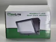 MaxLite 105518 WPOP55U-WCSBCR Wallmax LED Open Face WallPack Watt Select Low