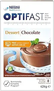 Nestle Optifast VLCD Desserts Chocolate Flavour Sachets 53 g (Pack of 8)