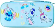 PERFECTSIGHT Cute Switch Carrying Case for Nintendo Switch OLED, Kawaii Hard Shell Portable Travel Carry Case with 12 Game Card Slots, Inner Protective Storage Bag for NS Console & Accessories (Blue)