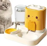 Automatic Dog Feeder | 2 in 1 Dog Food Dispenser Automatic Feeder | Large Feeding Station Food Container Waterer, Pet Supplies for Puppy Kitten Drinking Feeding