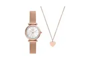 FOSSIL Mod. ES5314SET - Exquisite Rose Gold Mesh Wristwatch for the Modern Woman