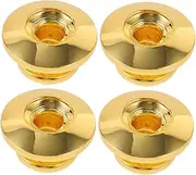 Kisangel 4pcs Metal Guitar Strap Locks Antiskid Durable Button Pins for Electric Guitar Bass Secure Your Strap with Stylish Design for Musicians and Performers
