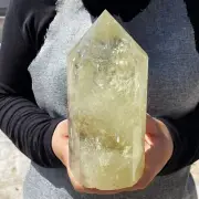 5.2LB Natural Smoky Citrine Quartz Obelisk Crystal Wand Point Healing G5499
