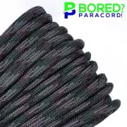 Dark Multicam - 100 FT - 550 Paracord Rope 7 strand Parachute Cord