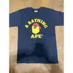 A BATHING APE PIRATE 短T 短袖 藍黃色 S號