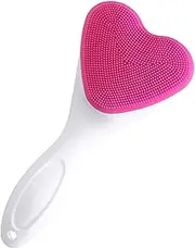 Ipetboom Silicone Heart Facial Cleansing Brush Deep Clean Face Wash Face Pad Beauty Device
