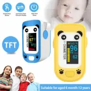Children Finger Pulse Oximeter Blood Oxygen SpO2 Saturation Monitor Heart Rate