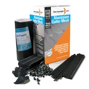 Blue Mountain Mesh Aluminium Gutter Mesh CGI 10m Kit Gun Metal Grey