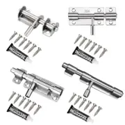 Stainless Steel Sliding Bolts Latches Hasp Hardware Door Toilet Door Lock