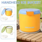 2.6L Ice Bucket with Lid PP Container for Freezer Insulated Ice Bucket ·