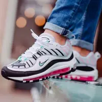 在飛比找蝦皮購物優惠-【S.M.P】NIKE AIR MAX 98 黑粉 螢光粉 