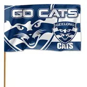 Geelong Cats AFL Game Day Large Flag with Pole