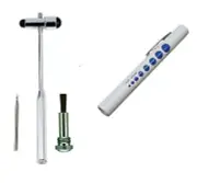 Neurological Percussion Reflex Buck Hammer + Diagnostic Pen light Penlight