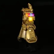 Welkin DC LED Light Kit for Lego 76191 Infinity Gauntlet, USB Lighting Set