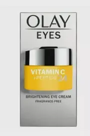 Olay Eyes Vitamin C And Peptide 24 Fragrance Free Brightnening Eye Cream 0.05 oz