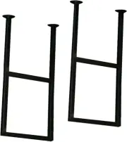 32X12 in Ceiling Shelf Bracket, 2 Two Tier U Shape Hanging Storage Shelves Mount