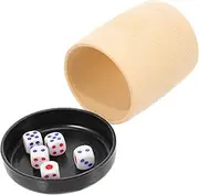 COSMEVIVI Dice Cups with Holder 2 Pack of Supple Dice Holders for Game Party Bar Ktv Dice Shaking Cups Dice Game Accessories