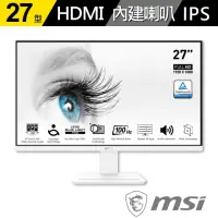 在飛比找momo購物網優惠-【MSI 微星】PRO MP273AW 27型 IPS 10