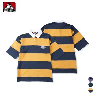 【Brand T】BEN DAVIS PATCH RUGBY SHIRTS 條紋補丁橄欖球衫 POLO衫 條紋 3色