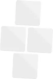 Yardenfun 4pcs Acrylic Photography Board Reflective Display Board Acrylic Background Board Photo Reflective Board Shooting Tables Props Photo Shooting Board Photo Studio Supply White