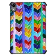 iPad mini (6th gen) iPad Impact Case Rainbow Heart Stripes 2