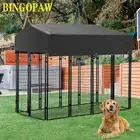 Large Outdoor Dog Yard Kennel House Wire Metal Pet Cage Fence Play Pen Crates