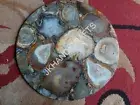 18" Marble Coffee Center Table Top Agate Stone Random Inlay Patio Decor