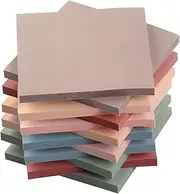 Newplenty 12 Pack Sticky Notes 76 x 76 mm Aesthetic Vintage Self-Adhesive Notes for Office, Home, School, Session (Centimetre, 7.6 x 7.6)