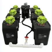 Hydroponics Growing System Recirculating Kit Multi Barrel Machine 6 Buckets RDWC