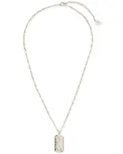 Sterling Forever Libra Constellation Dog Tag Necklace