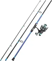Sougayilang Surf Fishing Combo, Surf/Carp Rod with 4000 Carp Reel Set, 3-Section Travel Fishing Tackle Combo, for Sea/Beach Fishing