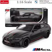 1:16 Scale RC BMW M4 CSL Kids Toy Car Remote Control Racing Model Matt Black
