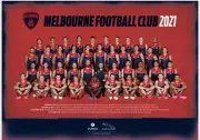 MELBOURNE DEMONS 2021 TEAM POSTER,AFL FOOTBALL BULLDOGS CATS TIGERS PIES CROWS
