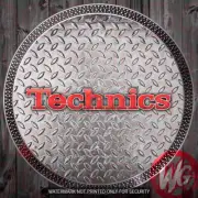 ONE DJ Turntable Record Slipmat - TECHNICS METAL PLATE SLIPMAT