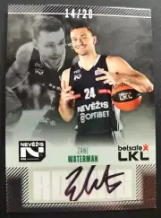 2023-24 H&C LKL Rookie Autograph Nevezis Kedainiai #NEV-RA07 Zane Waterman 14/20