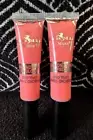 2pk ITALIA DELUXE DIAMOND SHINE # 08 PEACH JELLY LIP GLOSS PLUMPING LIPGLOSS LOT