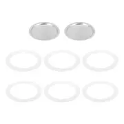 Aluminium Filter Replacement 74x64x4.5mm for 9-Cup Use Mocha Coffee Maker Pot