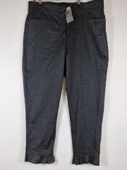 Autograph Spotted Womens Pants With Frill Around Ankles Plus Size 14