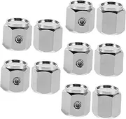 BESTOYARD 10pcs Metal Tire Valve Stem Caps Theft Wheel Covers for Cars Suvs Motorcycles Durable Stylish Valve Caps Fit for