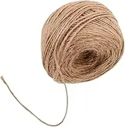 TEHAUX Natural Jute Twine String: 2mm 100m Jute Rope for Crafts Gardening Present Wrapping Wedding Decor - Packaging String Knitting Macrame Decoration