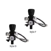 Dual Gauge Air Filling Station Refill Adapter Regulator Portable Quick Release