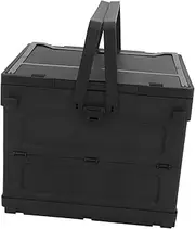GLEAVI Collapsible Storage Box Crates Tote Storage Box Container Stackable Folding Utility Crates Car Trunk Organizer for Organizing Tools Snacks Books Food Drinks