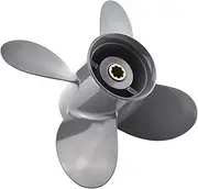 Pexorin Outboard Propeller 8hp 9.9hp 10hp 15hp 20hp 9 1/4 * 10 Boat Motor 4 Blade Aluminum Screw 8 Spline Marine Engine Part Boat Propeller