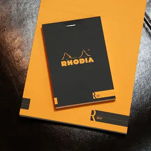 【Rhodia】N°16_A5 上掀式筆記本_象牙色空白內頁_70張_ 黑色